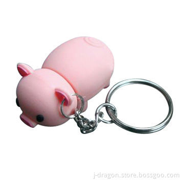 Cartoon Pig USB Flash Drive, Supports Plug-and-play